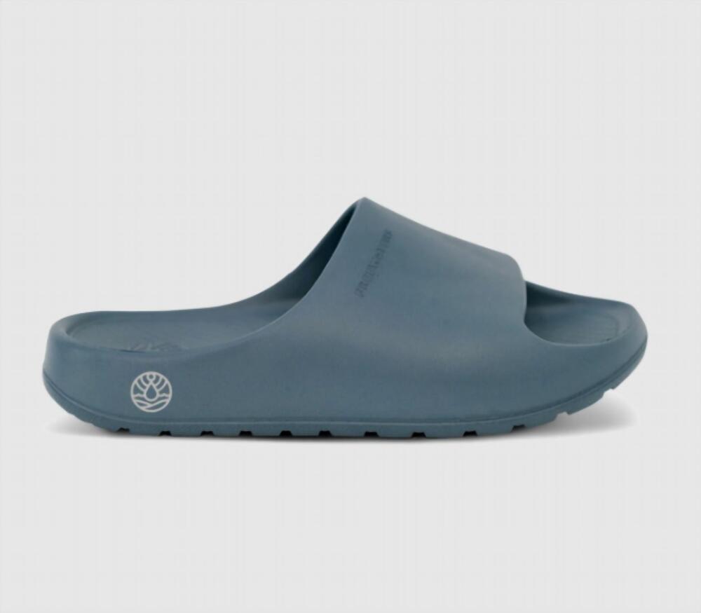 NEW FREEWATERS men's cloud 9 slide sandal in slate blue
